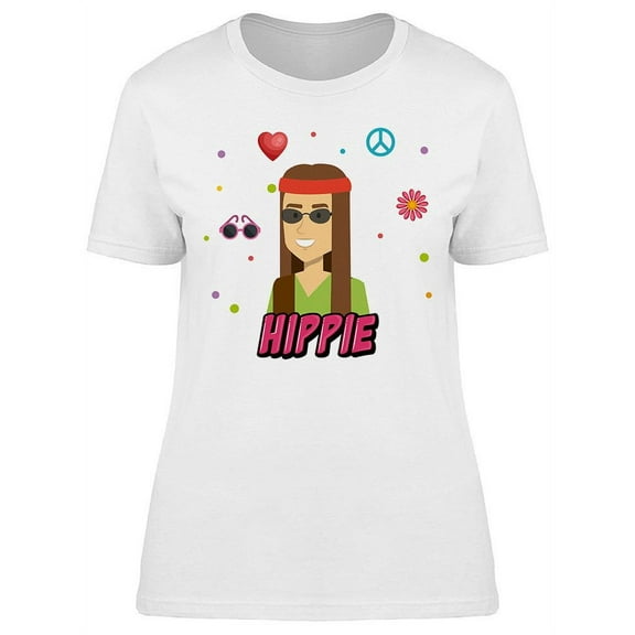 Hippie Dude Design T-Shirt Women -Image by Shutterstock, Female Small
