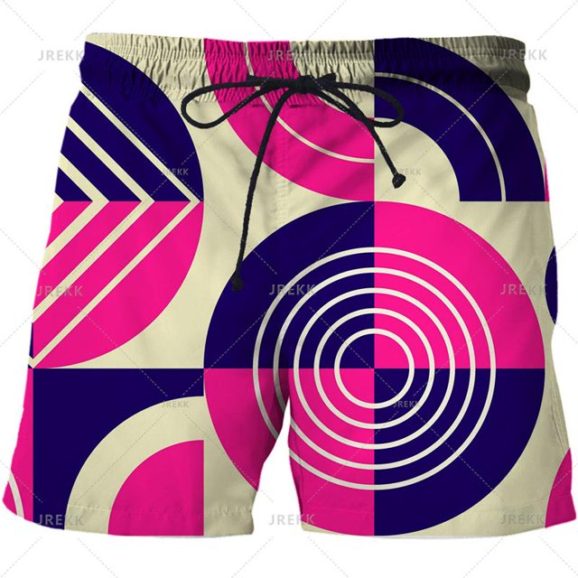Pantalones cortos con estampado 3D para hombre, Shorts de playa con patrón abstracto, a la moda, con personalidad, para jugar en el mar, 2023 Fivean unisex