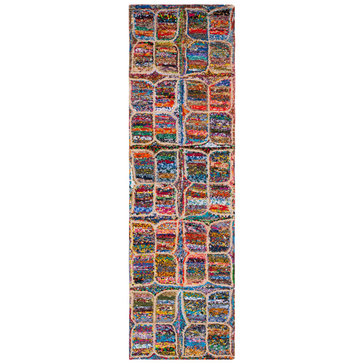 thumbnail image 3 of SAFAVIEH Nantucket Collection NAN438A Handmade Multi Rug, 3 of 10