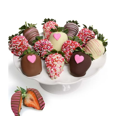 From You Flowers - Love Chocolate Covered Strawberries - 12 Pieces for Birthday, Anniversary, Get Well, Congratulations, Thank You, All Occasions