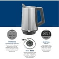 thumbnail image 2 of General Electric 1500W 1.5-Liter 6-Cup Electric Kettle, Double Wall Insulation with Keep Warm, Auto Shut-off, 2 of 11
