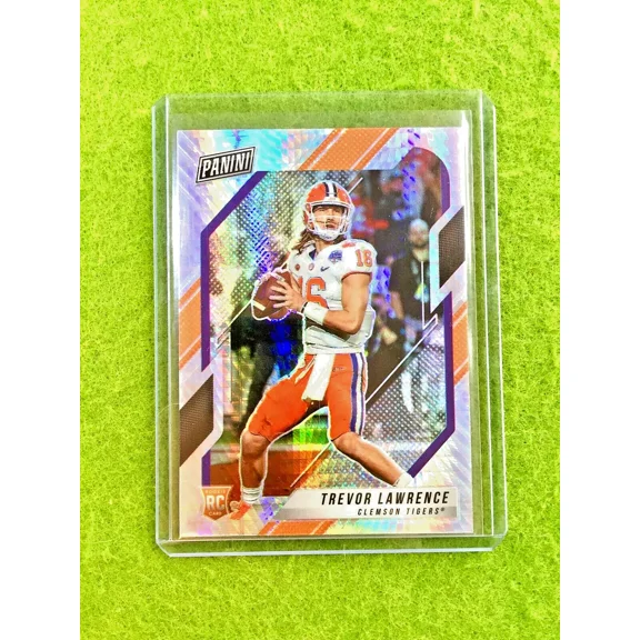 Trevor Lawrence HYPER PRIZM SILVER ROOKIE CARD 2021 Panini The National VIP RC