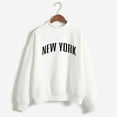 thumbnail image 4 of Vedolay Women's Hoodies Print Crew Neck Long Sleeves Sweatshirt Tops White,L, 4 of 4