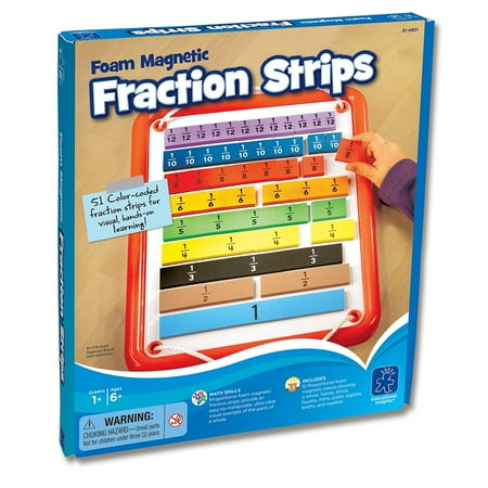 UPC: 0086002048011 | Educational Insights Foam Magnetic Fraction Strips