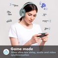thumbnail image 5 of Srhythm NC25 Noise Cancelling Headphones Bluetooth 5.3,ANC Stereo Headset over-Ear with Hi-Fi,Mic,50H Playtime,Low Latency Game Mode, 5 of 9