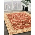thumbnail image 3 of Ahgly Company Machine Washable Indoor Square Abstract Orange Red Area Rugs, 5' Square, 3 of 7