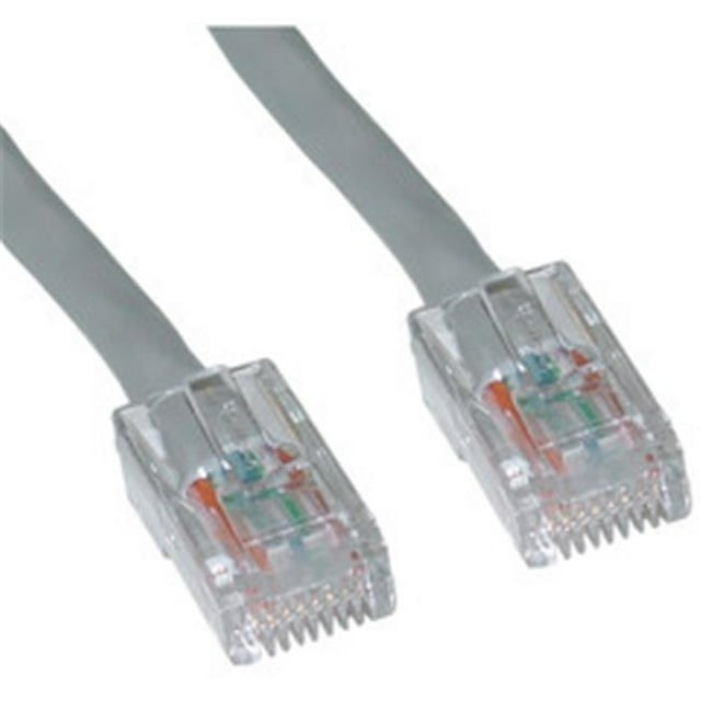 Cat6 Gray Ethernet Patch Cable Bootless 14 foot