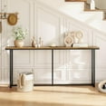 thumbnail image 6 of OWNEN Narrow Console Table with Sturdy Metal Frame, 71 Inch Extra Long Entryway Sofa Table for Behind Couch, Hallway, Living Room, Rustic Brown, 6 of 9