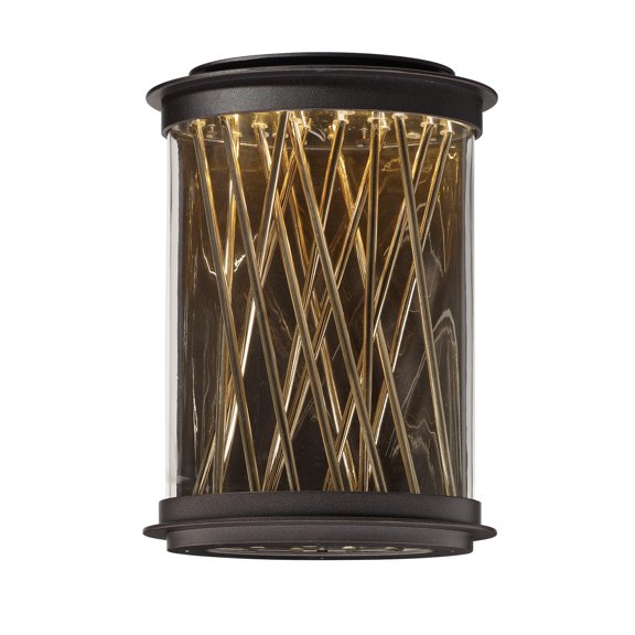 53497CLGBZFG-Maxim Lighting-Bedazzle-Outdoor Wall Lantern Aluminum/Steel-10.5 Inches wide by 14 inches high Galaxy Bronze/French Gold  Texture