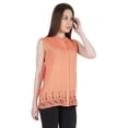 thumbnail image 4 of Moomaya Women Embroidered Top Sleeveless Tank Top Shirt Summer Ethnic Blouse, 4 of 8