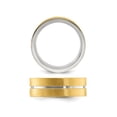thumbnail image 4 of Bague Rainurée Plaquée Jaune and (8mm), 4 of 5