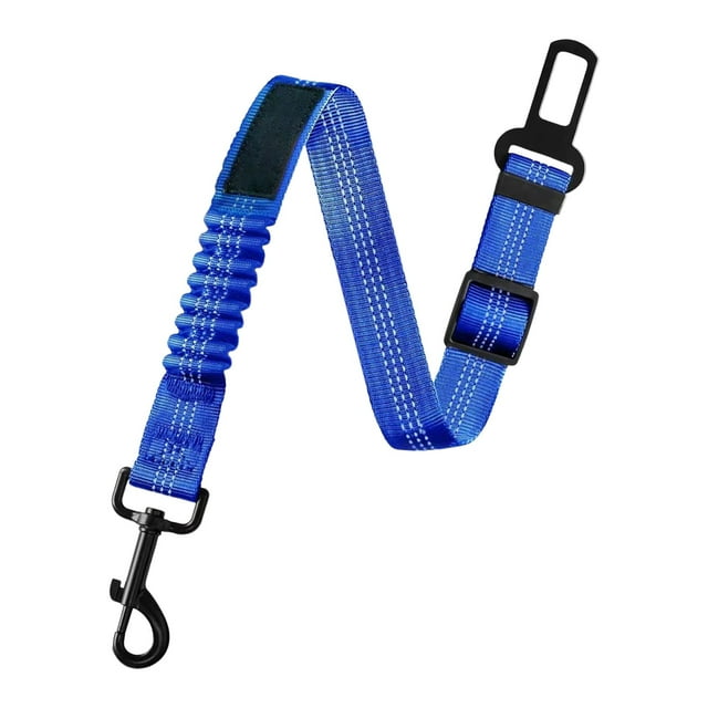 Visland Ceinture de Sécurité pour Chien Rétractable Harnais de Voiture pour Chien Réglable en Nylon Ceinture de Sécurité pour Animaux avec Bande Réfléchissante pour Véhicule