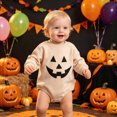 thumbnail image 5 of CAUYDY Preemie Boys Bodysuit Baby Clothes 3 6 9 Months 1T 2T Newborn Long Sleeve Romper Fall Winter Infant Boy Pajamas Toddler Sleepers Beige for Sizes 3-6 Months, 5 of 7