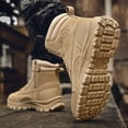 thumbnail image 4 of Botas tácticas militares de trabajo para hombre, con cremallera lateral, ligeras, de combate, para exteriores, duraderas y de desierto, 4 of 4