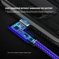 thumbnail image 6 of Linjieee Usb3 Extension Cable 2ft Type C Wire Small Extension Cord USB C Cable Right Angle 90° Elbow Nylon Braided USB A To C 66W Fast Charging Cable, 6 of 8