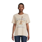 Time and Tru Women's Short Sleeve Destination Graphic Tee
