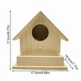 thumbnail image 6 of Bird Houses for Outside Hangable Wooden Bird Feeder Box with Pole Pet Cottage for Hummingbirds Cardinal Birds Outdoor, 6 of 6