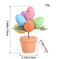thumbnail image 3 of Darzheoy Easter Egg Tree Pot, Easter Decorations 17cm Easter Eggs Pot Spots Eggs Flower Pot for Indoor Easter Decor Plants Flower Vase Room Decor Spring Decor (B), 3 of 3
