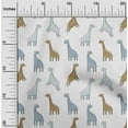 thumbnail image 2 of oneOone Polyester Spandex Gray Fabric Kids Animal Craft Projects Decor Fabric Printed by The Yard 56 Inch Wide, 2 of 4