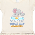 thumbnail image 3 of Inktastic Grandma's Ray Of Sunshine Cute Elephants Rainclouds and Sun Gift Toddler Girl Dress, 3 of 4