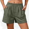 thumbnail image 2 of Tqcoqu Women's Casual Shorts Pleated High Waist Wide Leg Summer Elastic Comfy Trendy Shorts with Pockets,Country of Origin: Imported,Women's M-XXXXL, 2 of 7