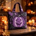 thumbnail image 2 of Halloween Quilted Tote Bag,Reusable Shopping Tote Large Capacity Trick or Treat Bag Fall Gift for Women Daily Commute Travel Shoulder Strap Handbag, 2 of 5