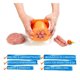 thumbnail image 2 of Máquina para hacer salchichas manual de prensa rápida, exprimidor de carne, molde para salchichas hecho a mano, herramienta para barbacoa, procesador de carne con 7 orificios (naranja), 2 of 5