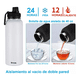 thumbnail image 2 of Botella De Agua Bloosom  Fría/caliente De Acero Inoxidable De 1.2 L Blanco, 2 of 4