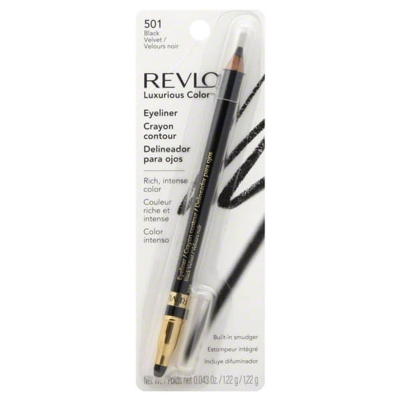 Revlon Luxurious Color Eyeliner, Black Velvet [501], 0.043 oz