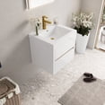 thumbnail image 2 of Floating Bathroom Cabinet with Sink / Durable Wood, Pre-Assembled / Bathroom Storage Solution, 2 of 5