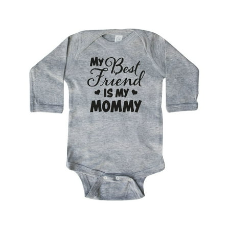 My Best Friend is My Mommy with Hearts Long Sleeve