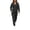 Black plus size hoodie set a1, variant on Usloyux Women's Plus Size 2 Piece Set V Neck Long Sleeve Hoodie and Elastic Waist Pants Casual Matching Outfits Solid Lounge Tracksuit, Orange 3XL