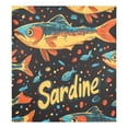 thumbnail image 6 of Yayeee Magnetic Dishwasher Cover for The Front Decoration Home Kitchen Machine Sticker Protector, Black Sardines Pattern, 6 of 6