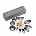 thumbnail image 3 of Cuchara medidora magnética de acero inoxidable de 6 piezas, cucharadita de doble cabeza, cucharada, juego de herramientas para hornear, cocina, hogar Sweethay JJ16679-00, 3 of 6