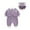 Purple, variant on Uaswgudfs Infant Toddler Jumpsuit Baby Bear Print Winter Warm Cotton Onesie Cute Boys Girls Outfits Set with Hat 3M-3T