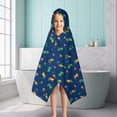 thumbnail image 6 of Cartoon Construction Vehicles Trucks Hooded Bath Towel，50"x30" for Ages 3 To 12 Kids, Quick Dry Lightweight Soft Microfiber Hood Beach Towel Cover Up for Kids, 6 of 7