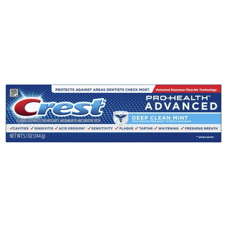 Crest Pro-Health Advanced Deep Clean Mint Toothpaste, 5.1 (Best Toothpaste For Electric Toothbrush)