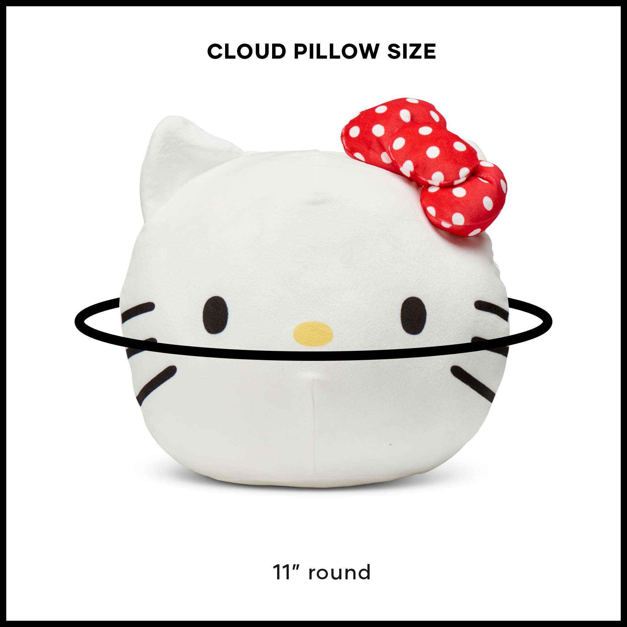 Hello Kitty Round Plush Cloud Pillow, 11-Inch photo 6