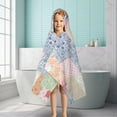 thumbnail image 6 of Pioneer Flower Floral Print Pattern Hooded Bath Towel，50"x30" for Ages 3 To 12 Kids, Quick Dry Lightweight Soft Microfiber Hood Beach Towel Cover Up for Kids, 6 of 7