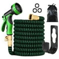 thumbnail image 1 of amdohai 100ft Expandable Garden Hose with 9 Function Nozzle and 3/4 Inch Solid Brass Connector, 1 of 7