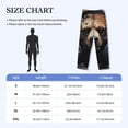 thumbnail image 4 of Sigee Urban Bear With Headphones print Men's Pajama Pants Lounge Sleep Bottoms with Elastic Waistband and Pockets-Medium, 4 of 6