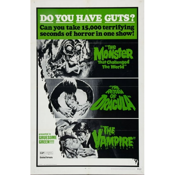 Monster That Challenged The World Movie Poster Reprint 27inx40in 27x40 Square Adults Poster Time
