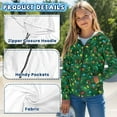 thumbnail image 7 of FUIALDOLG Boys Green Christmas Tree Hoodie Boy Girls Zip Up Hoodies with Pocket Toddler Boy Kids Cute Sweatshirt Winter Outerwear Jackets 8-10 Years, 7 of 7