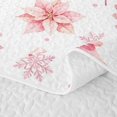 thumbnail image 5 of Erosebridal Xmas Tree Ornament Quilt Full, Christmas Gift Full Bedspread Sets, White Pink, 3pcs, 1 Coverlet and 2 Pillowcases, 5 of 7