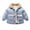 Blue, variant on LYMAYTER Boys Girls Warm Jacket for Kids Toddler Thickened down Cotton Outerwear Boys Fall Winter Long Sleeve Fleece Jacket for 1-6Y