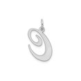 thumbnail image 2 of Sterling Silver Fancy Script Initial -C- Pendant Necklace Charm with Chain for Women, 2 of 5