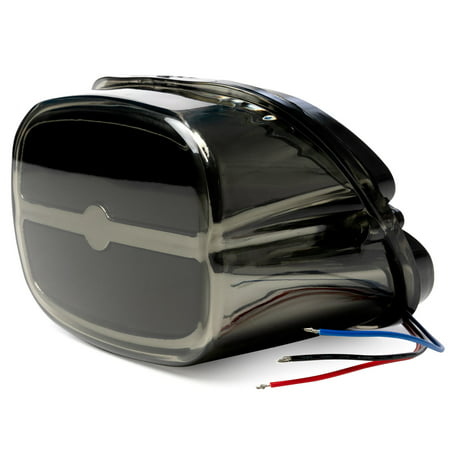 Bar Taillight w/ Smoke Lens & Chrome Housing - Brake/Running/License Plate Light for Harley Davidson Dyna Low Rider EFI - FXDLI