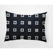 E by Design Li'l Boxes Nautical Indoor/Outdoor Lumbar Throw Pillow