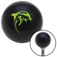 thumbnail image 1 of Green Dolphin Black Shift Knob with M16 x 1.5 Insert Shifter Auto Manual Custom Brody, 1 of 1