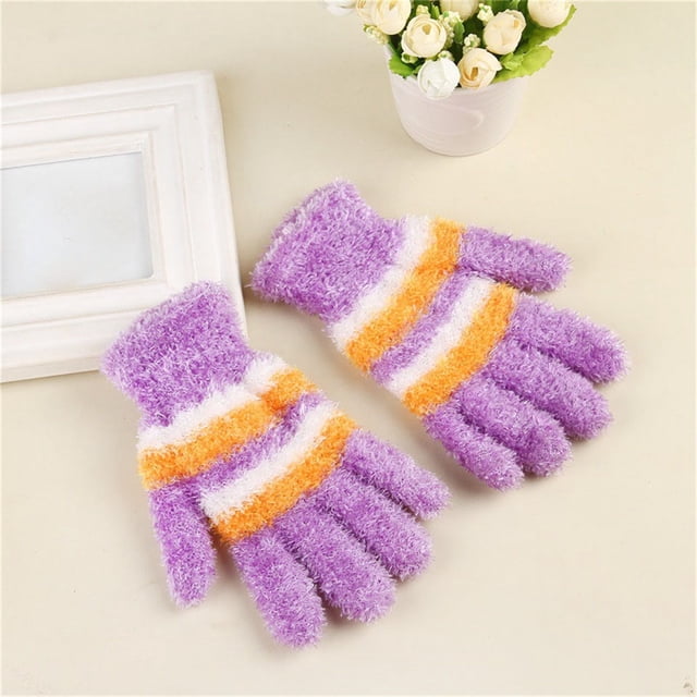 Winter New Ladies Fingerless Knitted Warm Half Finger Wool Gloves